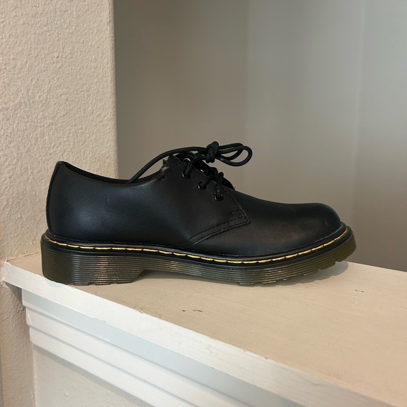 Dr.Martens 1461 Mono Black Leather Oxford Shoes Mens Sz 4 Women’s 5 Worn Once - Picture 3 of 9